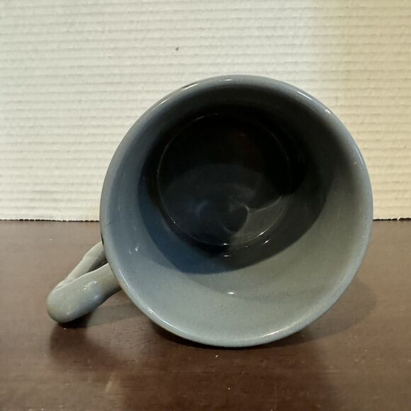 Sea Life Shark Porthole Coffee Mug Embossed Ship Gray 4" Merlin 2016 Nautical - Picture 5 of 6